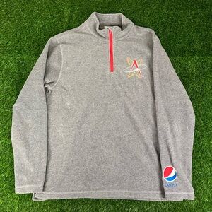 Albuquerque Isotopes 1/4 Quarter Zip Fleece Jacket MiLB Pepsi Coca Cola Adult L